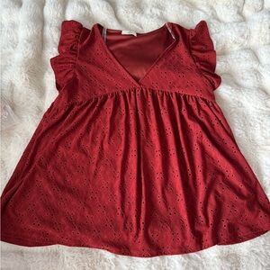 Entro Rust Red Garment with Soft Texture